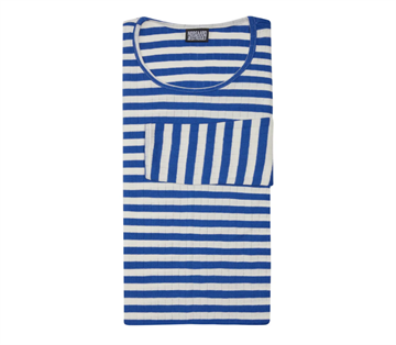 Nørgaard Paa Strøget Tee l/s Broadway TEEN Klein Blue/ Ecru